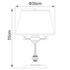 Миниатюра фото настольная лампа arte lamp alice a3579lt-3ab | 220svet.ru