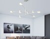 Миниатюра фото потолочная люстра на штанге inodesign motvikt white 41.1218 | 220svet.ru