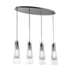 Миниатюра фото подвесной светильник ideal lux kuky sp4 trasparente | 220svet.ru