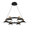 Миниатюра фото подвесная светодиодная люстра indigo traforo 11059/6p black v000182l | 220svet.ru