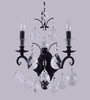 Миниатюра фото бра crystal lux magnifico ap2 black/transparent | 220svet.ru