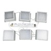 Миниатюра фото встраиваемый светодиодный светильник uniel ulp-0808 42w/4000к ip40 grilyato white kit06 (6 шт.) ul-00011060 | 220svet.ru