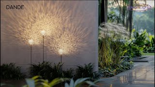 Миниатюра фото уличный садово-парковый светильник odeon light dande 7121/2gla черный | 220svet.ru