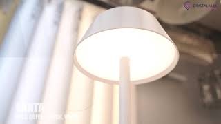 Миниатюра фото настольная лампа crystal lux santa lg1 white | 220svet.ru